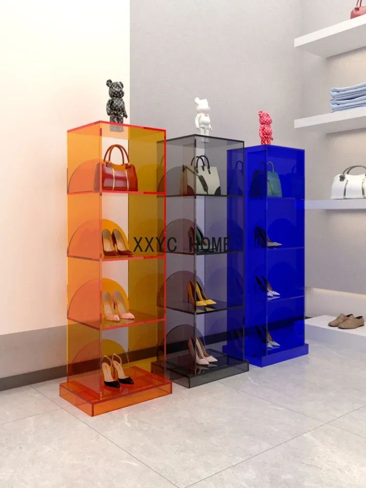 

Clothing Store Acrylic Display Cabinet Multi-Functional Creative Shelves Cosmetics Display Storage