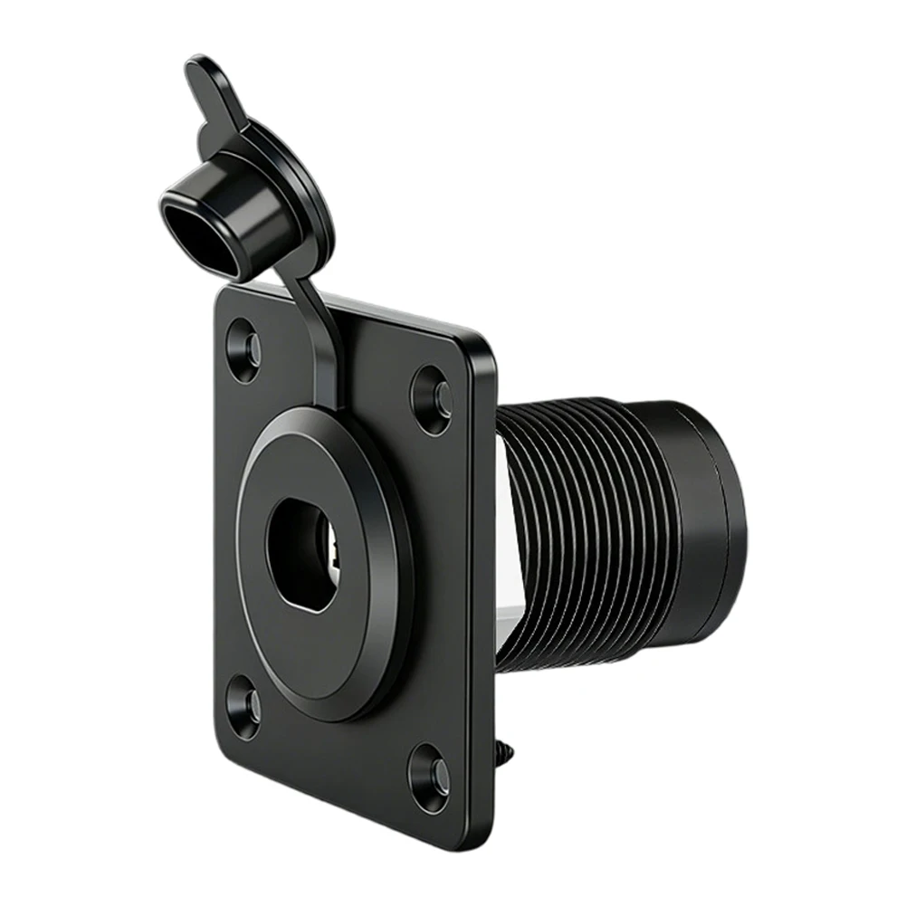 IP68 Waterproof Aluminum Wall Socket Ethernet CAT6 Female To Female For Outdoor RV Antenna Vibration Resistant Rustproof
