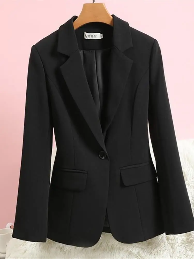 

Женская приталенная одежда Suiting Jaet, весна 2024, новинка Simple Sle Long Sve на пуговицах, офисная одежда, китайское производство