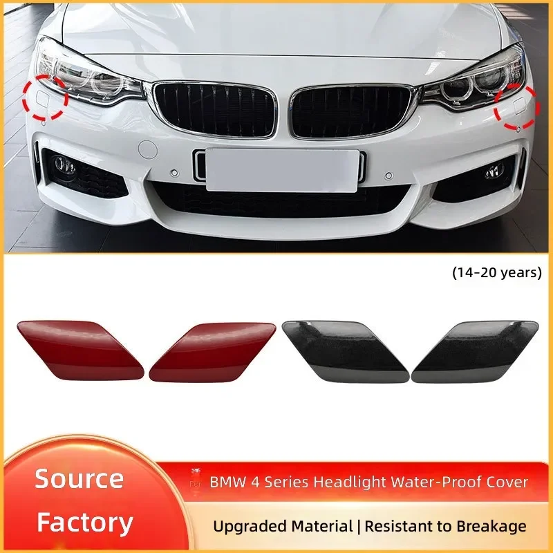 For BMW 4 Series F32 F33 F36 M Sport Front Bumper Headlight Washer Nozzle Cover Cleaning Spray Cap Trim