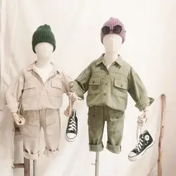 New Autumn Children Baby Clothes Set Kids Jacket+Pants Gentlemen Elegant Suit Kids Tracksuit For Boys Casual Sets