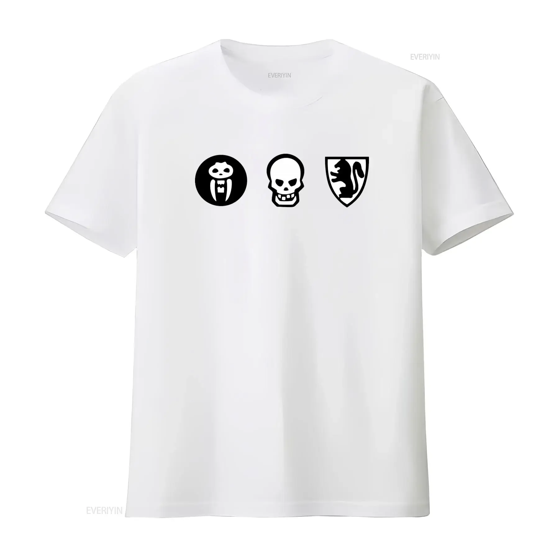 Heroquest Board Game Dice Skull Panda Squirrel Print T Shirt vintage Washed graphic Unisex Breathable streetwear Stretched Soft