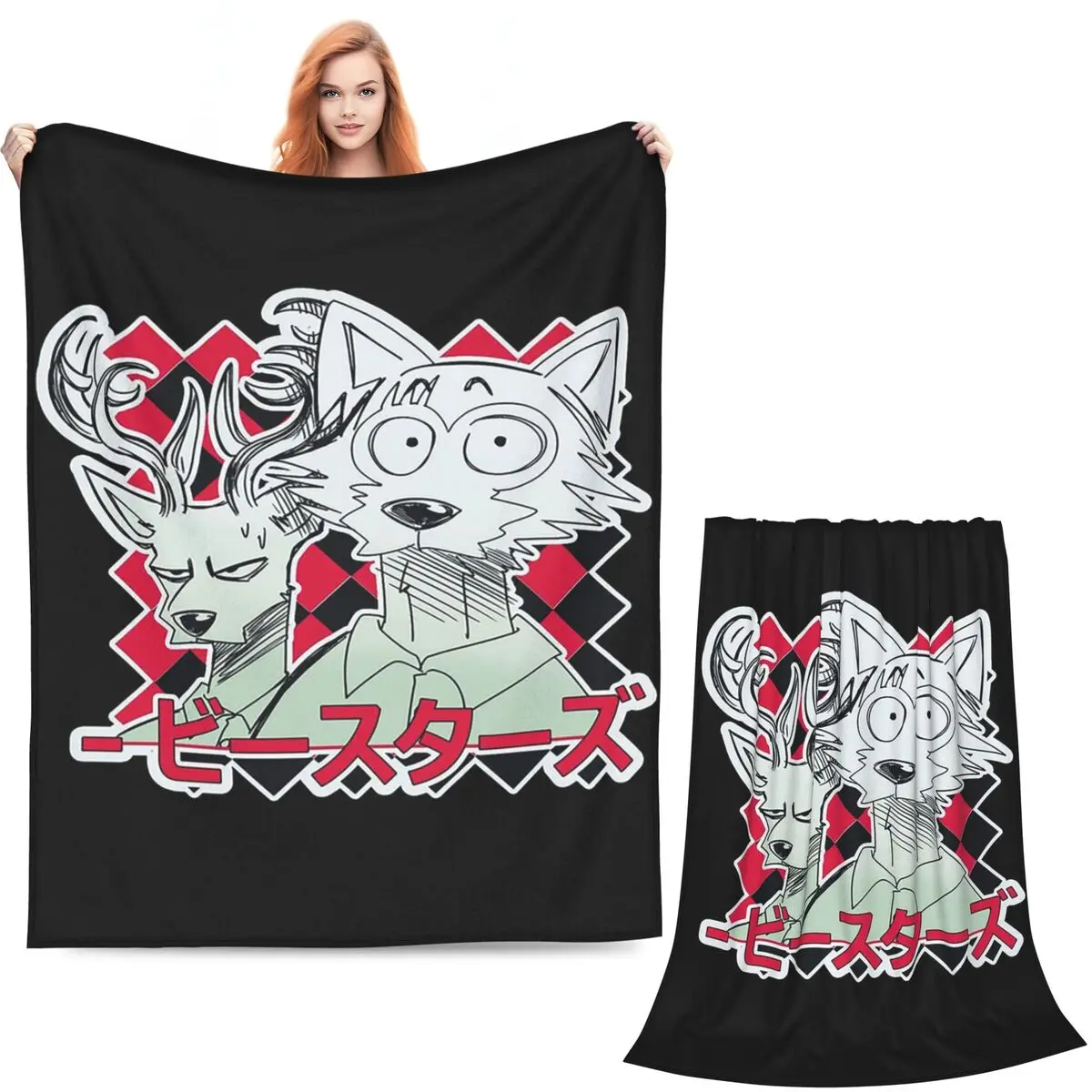 Beastars Blanket Soft Warm Flannel Throw Blanket Cover for Bed Living room Picnic Travel Home Sofa