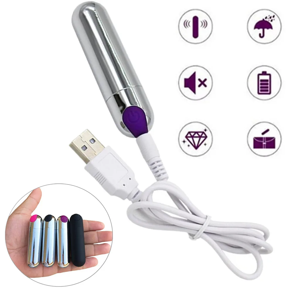 USB Chargeable Mini Bullet Vibrator Powerful Clitoris Stimulator G Spot Vagina Massager Vibrator Adult Erotic Sex Toys For Woman