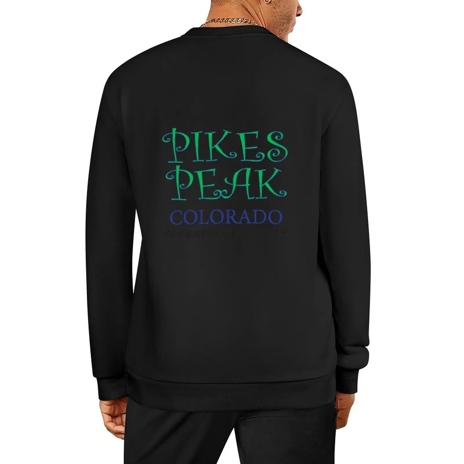 Pikes Peak Colorado ملصق بلوفر ملابس شتوية ملابس جمالية ملابس رجالي مصممة ملابس أنيمي سويت شيرت للرجال