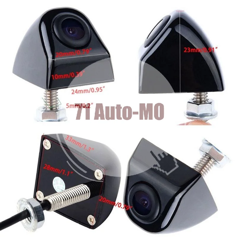Car Backup Camera 170° Wide Angle Anti-Interference Adjustable Waterproof Reversing Cam for Off Road Vehicle