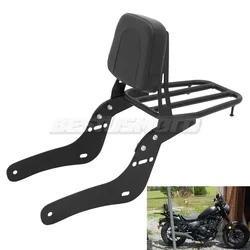 Motorcycle Backrest Sissy Bar Luggage Rack For Honda Rebel CMX300 CMX500 CMX 300 500 2017 2018 2019 2020 2021 2022 2023 2024 25