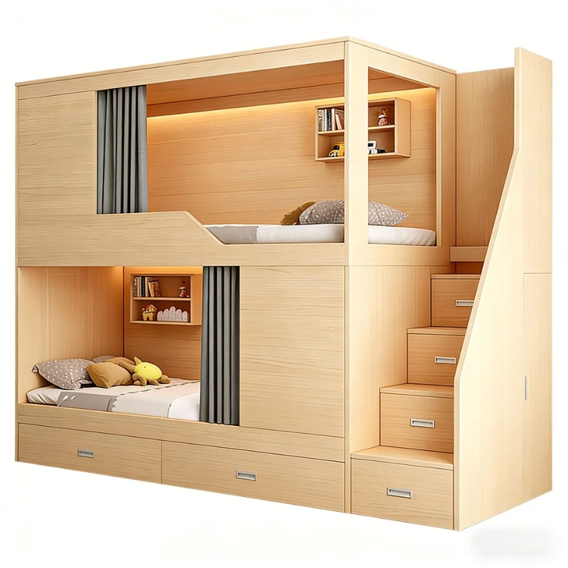 Small apartment student adult two-story dormitory on and off the bed modern simple