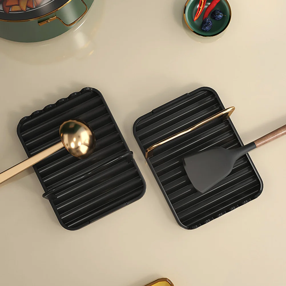 

Pot Lid Holder Spoon Rest Pan Cover St Kitchen Countertop Cooking Ladle ganizer Rack Modern Storage