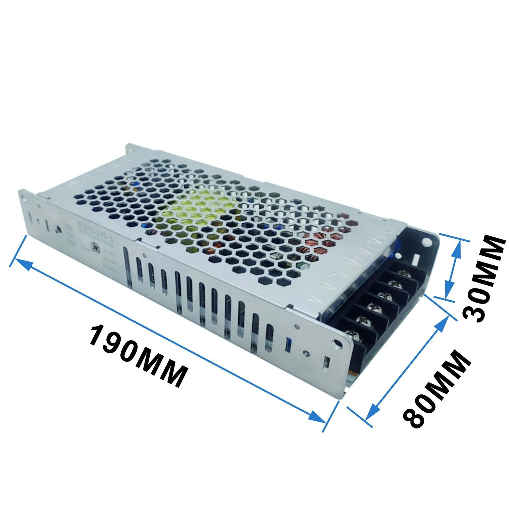 Fuente de alimentación conmutada ultrafina de 5V 40A 200W pantalla electrónica fuente de alimentación de pantalla LED
