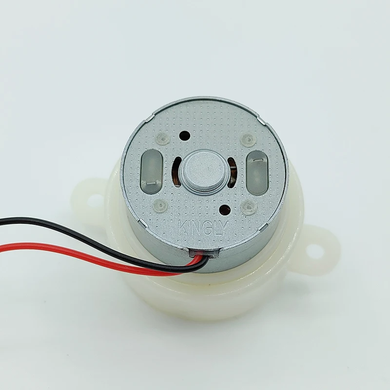 Micro 300 Slow Speed Gear Motor 18RPM-76RPM DC 3V 6V 9V 12V Turbo Worm Gearbox Reduction for DIY Stage Lights Toy Models