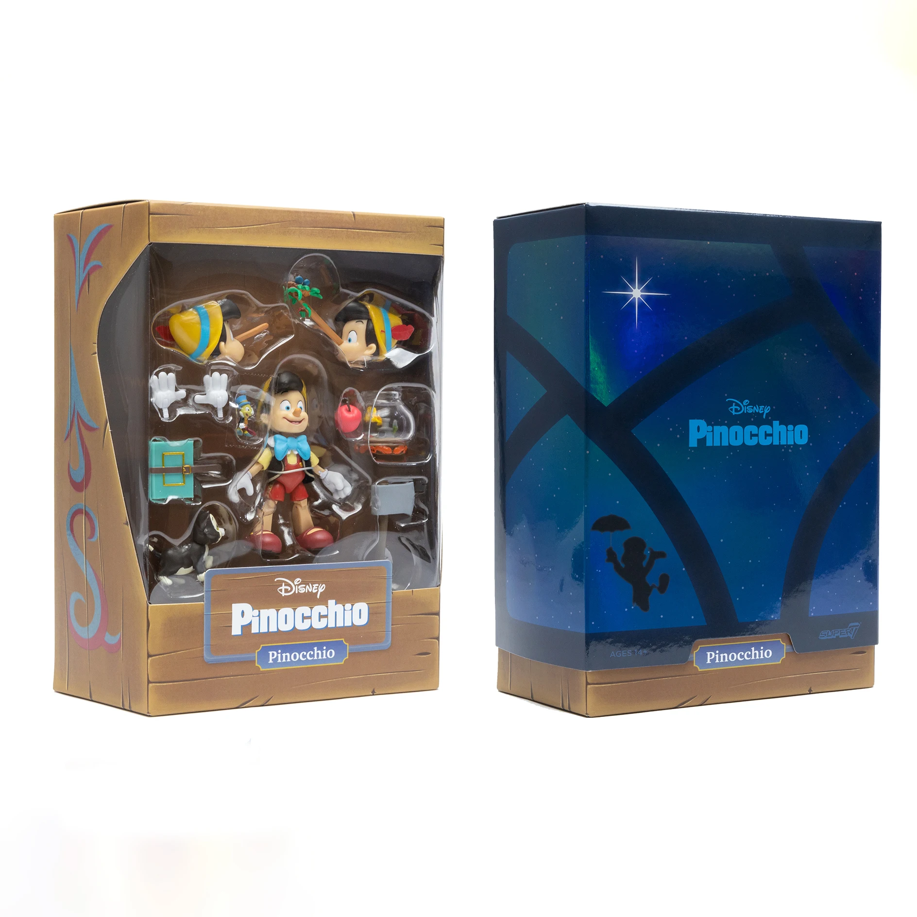 Disney Super7 Fantasia Tovenaarsleerling Mickey Mouse Ultimeert Pinocchio Prins John Klassiek Actiefiguurtje Verzamelspeelgoed - afbeelding 1