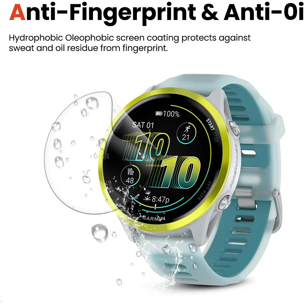 Screen Protector For Garmin Forerunner 570 42mm 47mm Soft TPU Clear Hydrogel Film For Garmin Forerunner 970 Ultra-Thin Films
