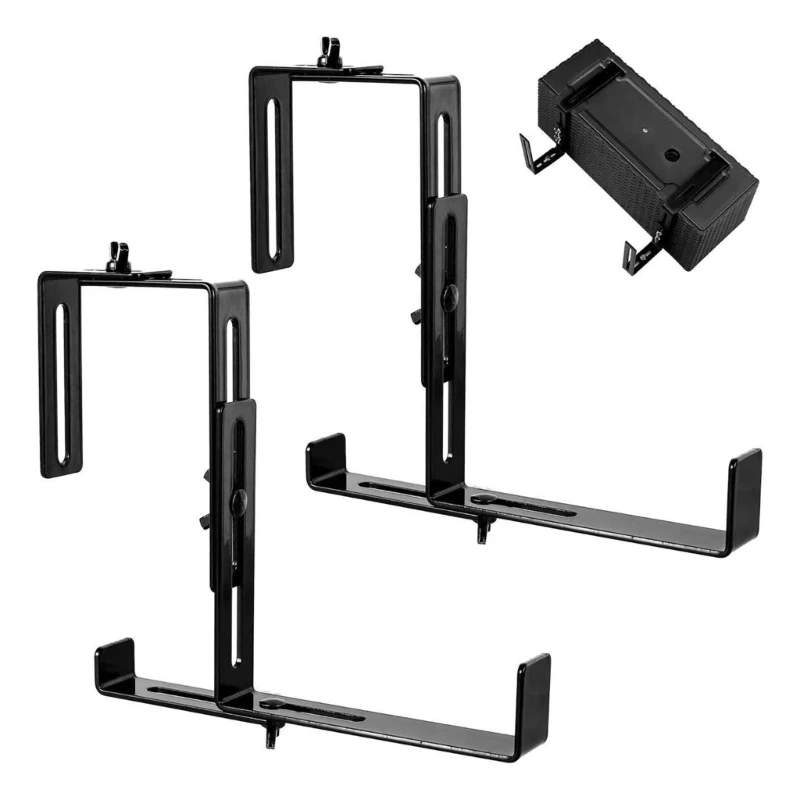 2Pcs Planter Brackets Adjustable Flower Box Bracket Window Box Bracket Outdoor Planter Hook for Fences Garden
