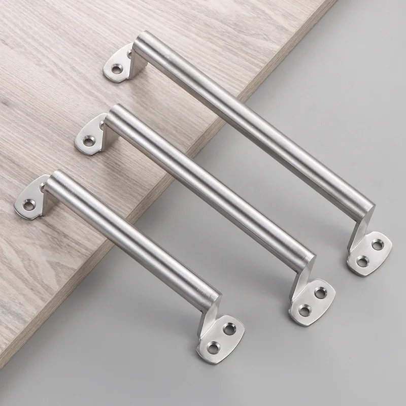 1 Stück Edelstahl-Torgriff 125 mm 154 mm 185 mm Scheunentür-Zughardware für Küche, Außenzaun, Speisekammer