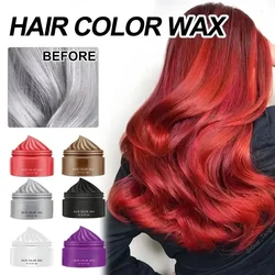 Instant Hair Dye Wax Temporary Hair Coloring Natural Matte Hair Color Shampoo Disposable Styling