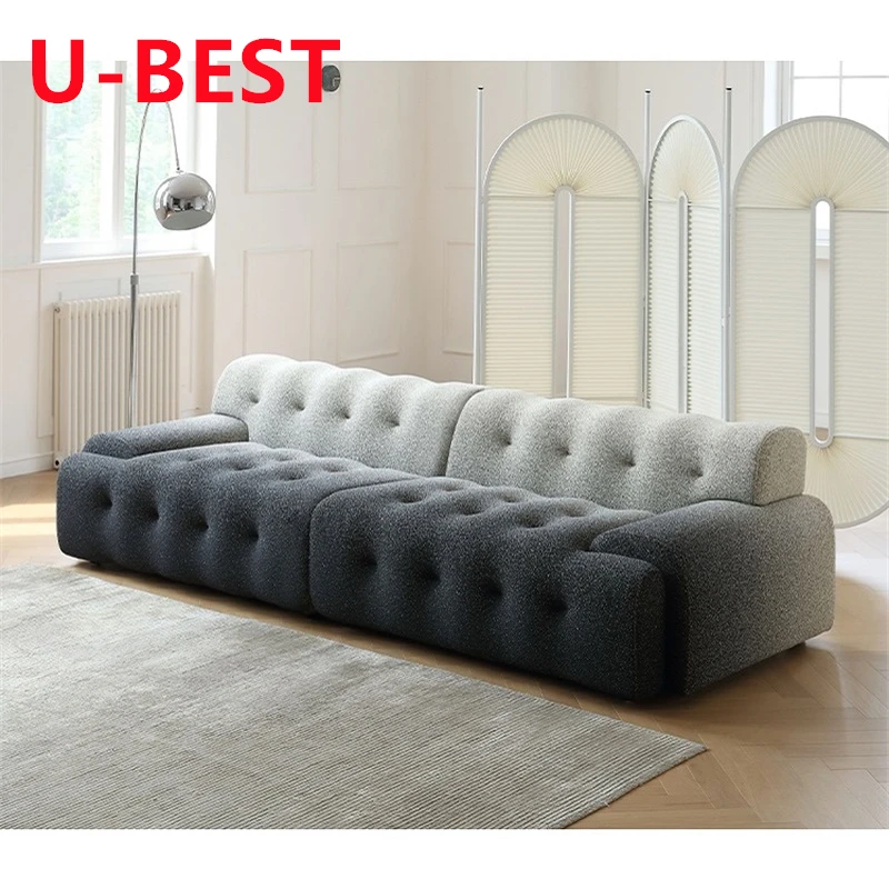 U-BEST unikalny styl włoski Roche Bobois meble 3 osobowa nowoczesny Hotel wzory Blogger Sofa Sofa pikowana sillas