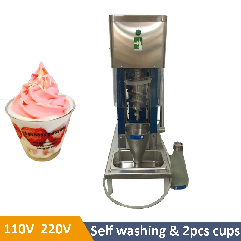 Freeze Fruit Yogurt Ice Cream Swirl Mixer Blender Real Ice Cream Maker Fruit Ice Cream Blender Mixer Machine