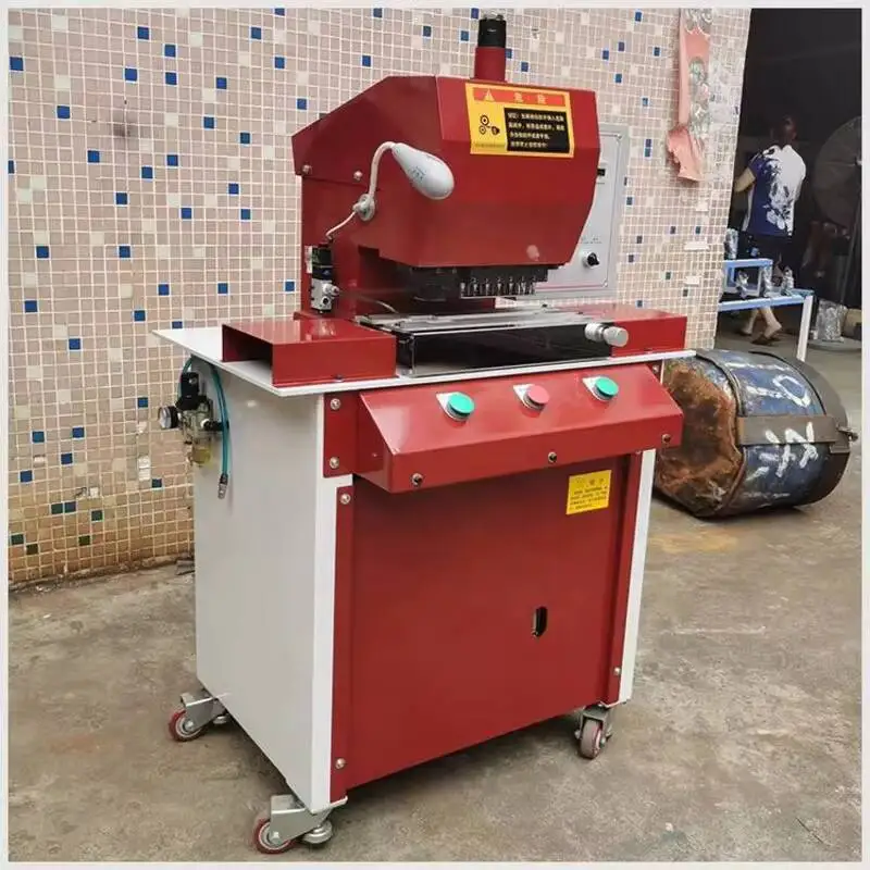 2026 Multi Function Hydraulic Press Leather Belt Hole Punching Tip Cutting Machine