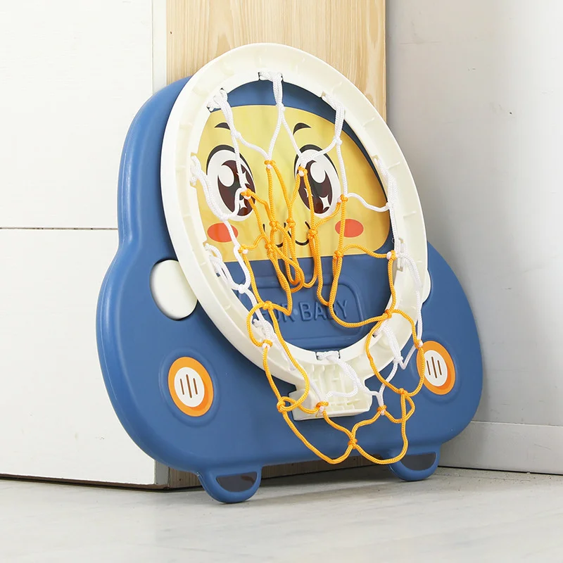 Portátil mini conjunto de basquete dobrável punch-livre backboard bola objetivo brinquedos para crianças