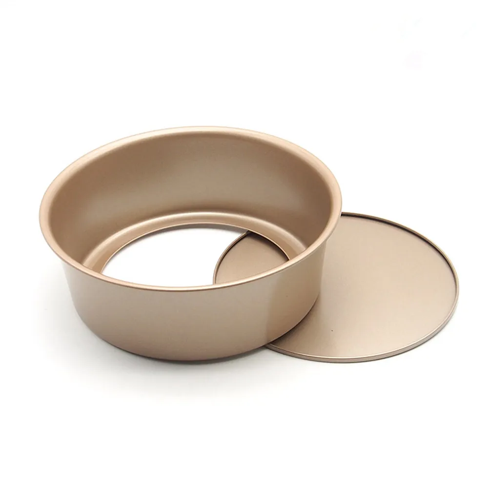 Non-Stick 8 Inch High-Carbon Steel Cake Pan Removable Loose Bottom Leakproof Springform Pan Anti-Rust Scratch Resistant