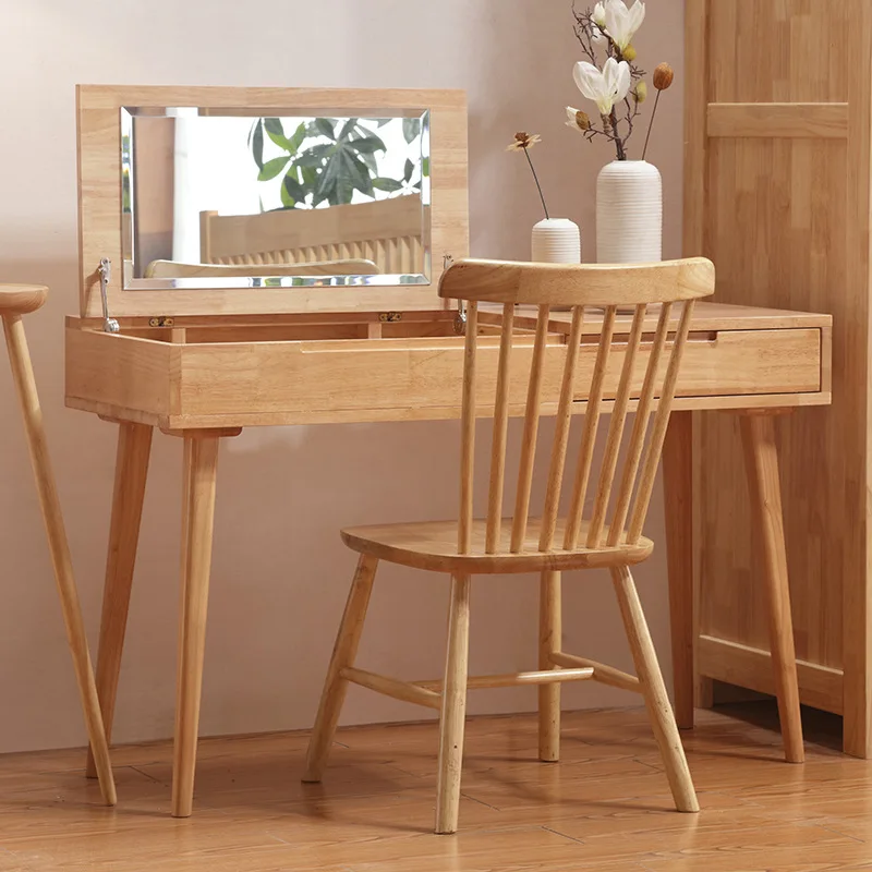All solid wood bedroom dresser simple multi-functional storage small apartment dresser