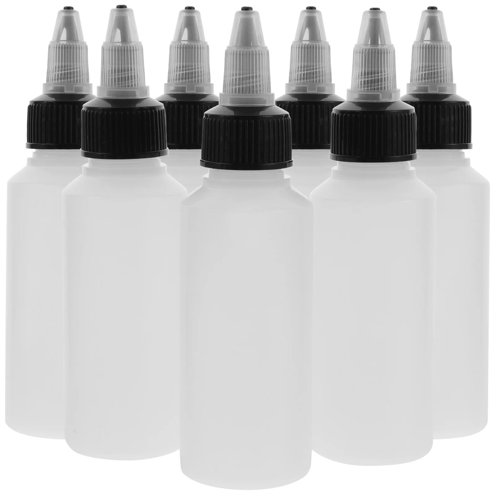 

20pcs Empty Squeeze Bottles 2Oz 60Ml Transparent Refillable Plastic Drip Bottles For Pigment Liquid Diy Craft Kitchen Bar Use