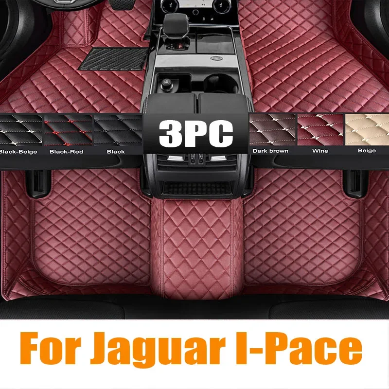 

Original Car Floor Mats For Jaguar I-Pace IPACE I PACE 2018~2022 Carpet Leather Mat Anti Dirty Pad Cubre Pisos Para Autos Car a