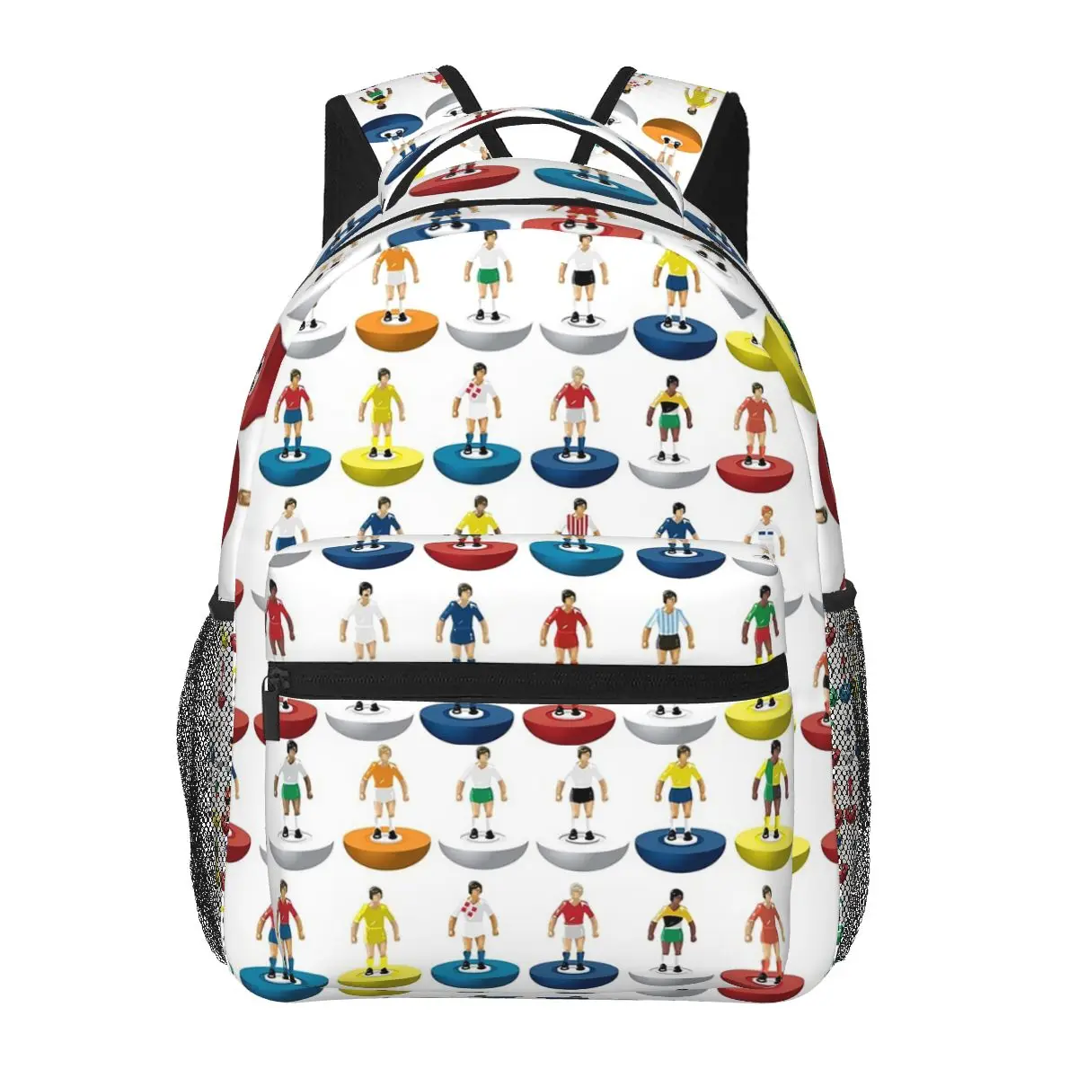 

World Subbuteo Players Backpacks Boys Girls Bookbag Children School Bags Cartoon Laptop Rucksack Shoulder Bag Large Capacity