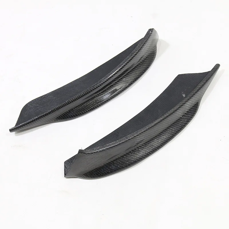 For BMW Z4 E89 Genuine Carbon Fiber Front Bumper Lip Spoiler Kit Front Corner Guards Small Spoiler Set