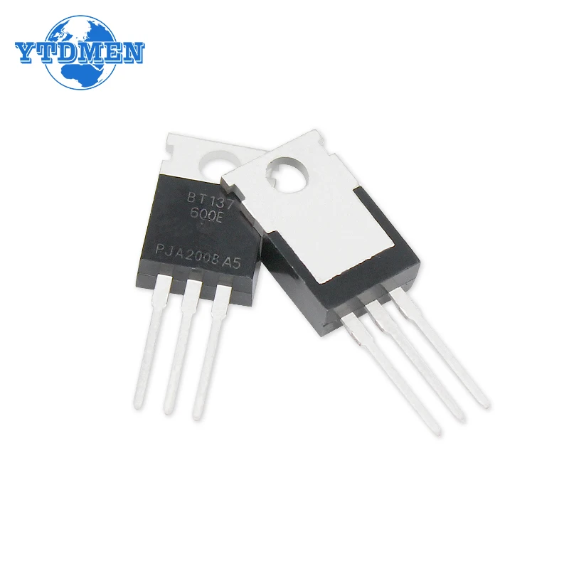 5/10PCS BT137-600E Triac Transistor BT137-600 BT137 TO-220 8A 600V Triacs Thyristor Electronic Component