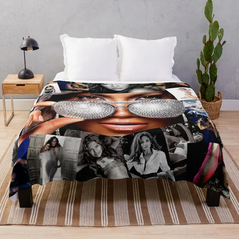 Jennifer Lopez Throw Blanket valentine gift ideas Decorative Sofas Hair Luxury Thicken Blankets