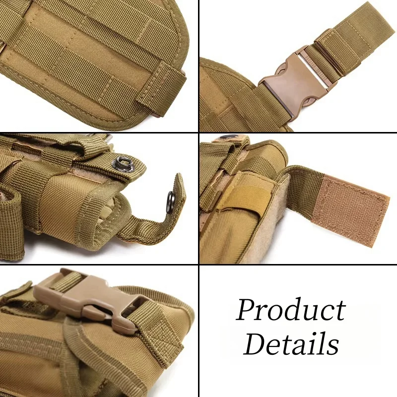 Outdoor hunting accessories thigh bag suitable for G17, 18, 19, 26, 34 and above right-handed Molle handguns - view 5