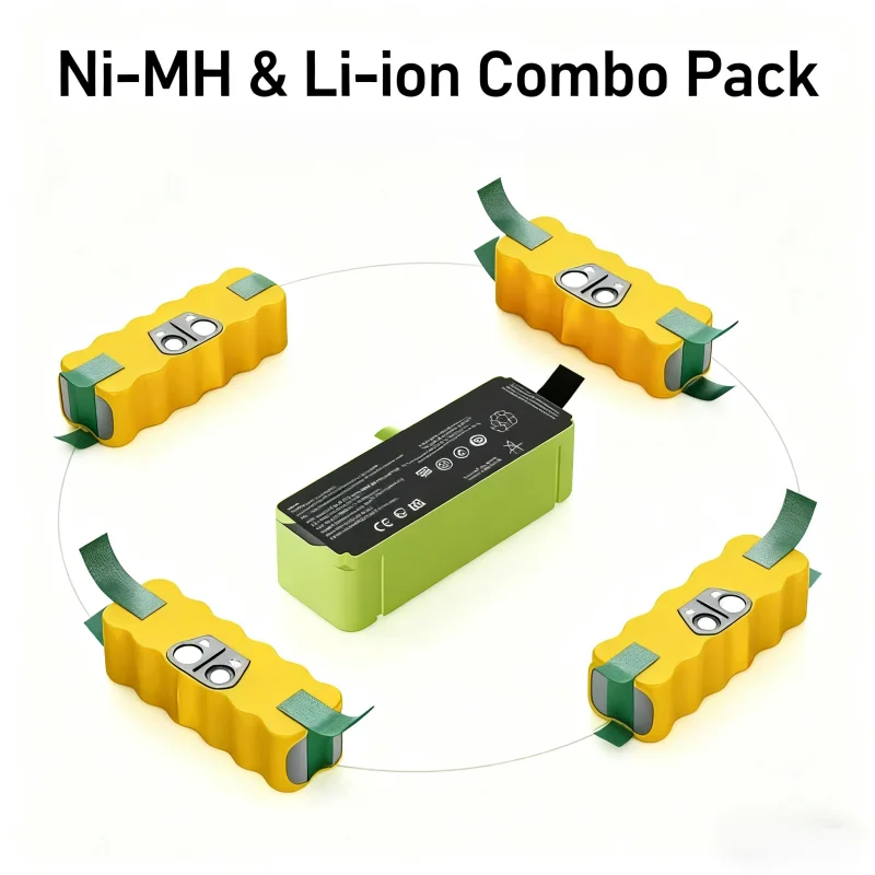High Capacity 5600mAh Replacement Battery for iRobot Roomba 500  800 Series, 14.4V Li-ion Battery for Roomba 780  Vacuum Parts