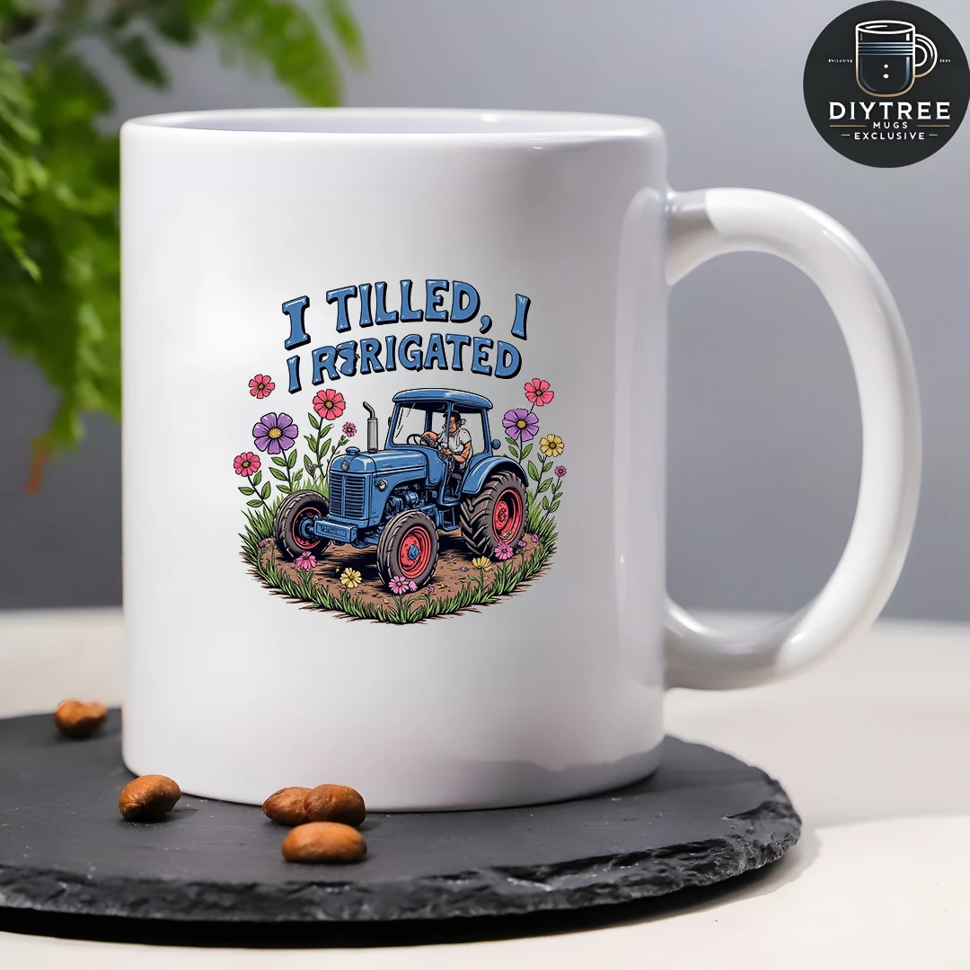 แก้วมัคดีไซน์รถแทรกเตอร์ฟอร์ดสันสุดน่ารัก ขนาด 11 ออนซ์ เหมาะสำหรับเด็ก สำนักงาน และบ้าน ของขวัญคริสต์มาสที่สมบูรณ์แบบ