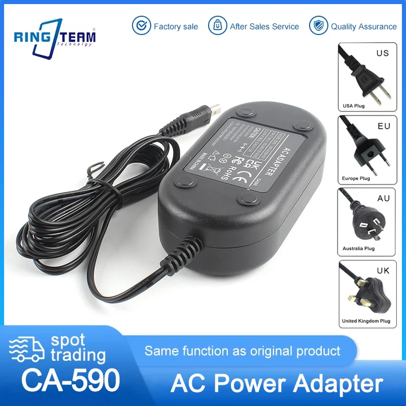 AC Power Adapter CA-590 CA 590 CA590 for Canon Digital Cameras MD216 MD225 MD235 MD245 MD265 DC302 FS10 FS11 FS100
