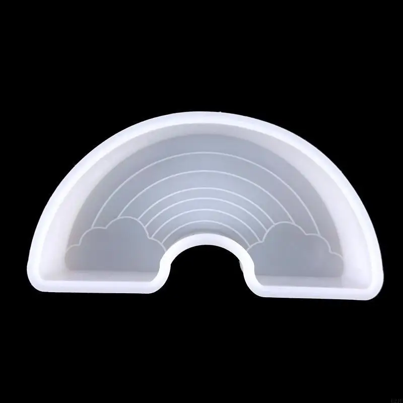 

1Pc/6Pcs Lamp Resin Mold Night Light Silicone Mold 3D Rainbow Moon Mold DIY Desktop Ornaments Home Decor Grandson Gifts