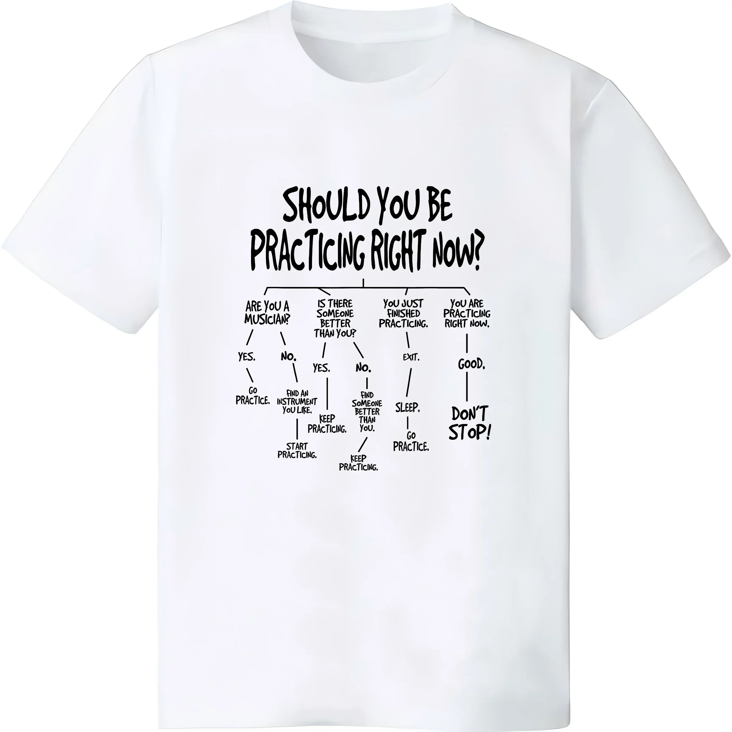 Music Practice Instrument Algorithm Funny Christmas Gift T-Shirt