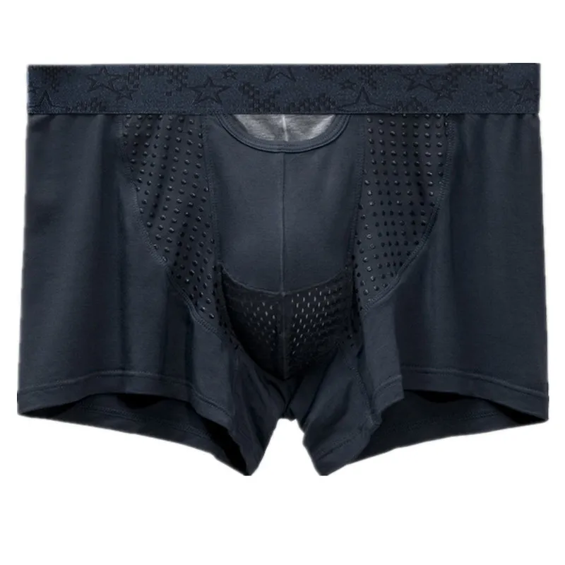 Men Boxer Shorts Modal Underwear Man Solid Panties Homme Ropa Breathable Middle Rise Magnetic Bullet Separation Pouch Underpants - Image 5