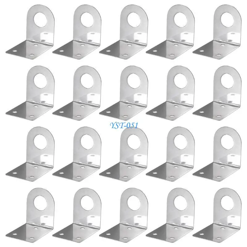 

E15A 20Pcs Stainless Steel Faucet Bracket Hanging Plate Faucet Fixing Mount Rack