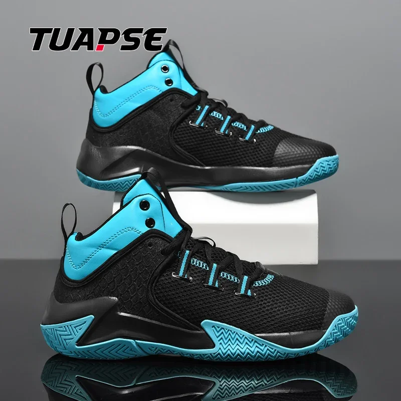 TUAPSE New Basketball Shoes For Men Breathable Cushioning Non-Slip Outdoor Sports Shoes Gym Training Athletic Basketball Sneaker