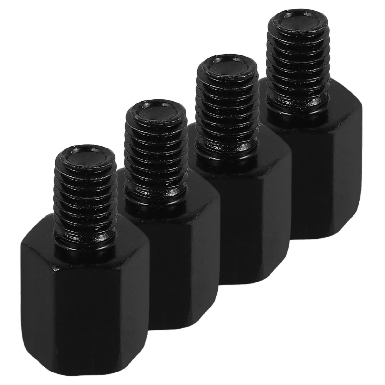 2Sets Heightening Screw Motorcycle Mirror Mount Adapter for Enhanced Visibility Safety Compatible with Reverse