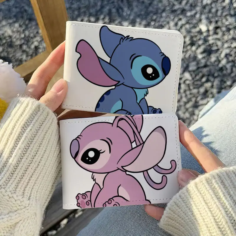 Disney Stitch Uchwyt na prawo jazdy Pu Skórzane pokrowce Dokumenty do jazdy samochodem Biznesowy certyfikat identyfikacyjny Folder Portfel Portfel na karty