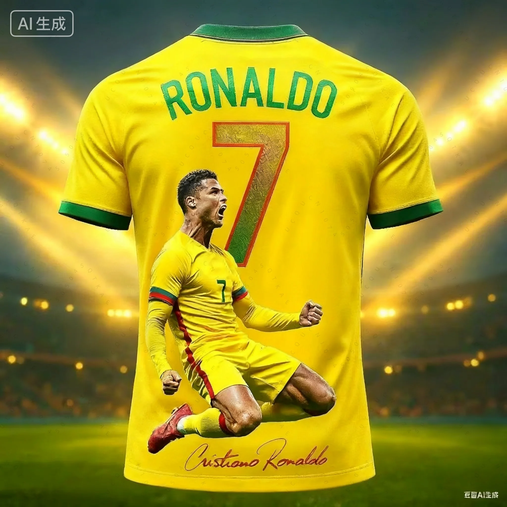2026 Ronaldo 7 Portugal Football Jersey Fan Edition for Kids Adults Summer Outdoor Soccer Top Breathable Casual Sport Tee