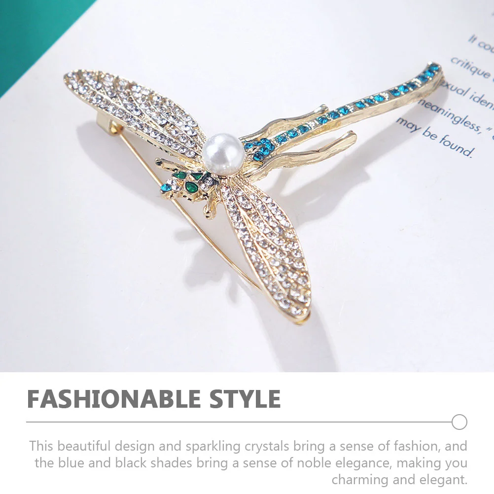 Broche Pins para mujer Libélula Decoración retro Bufanda Ropa Insignia Ropa de moda