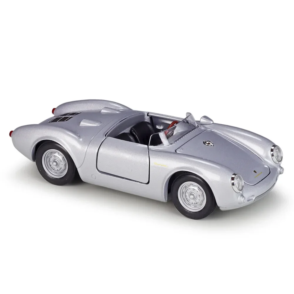 WELLY 1:24 Porsche 550 Spyder Convertibl Alloy Car Diecasts & Toy Vehicles Car Model Miniature Scale Model Car Toys For Children