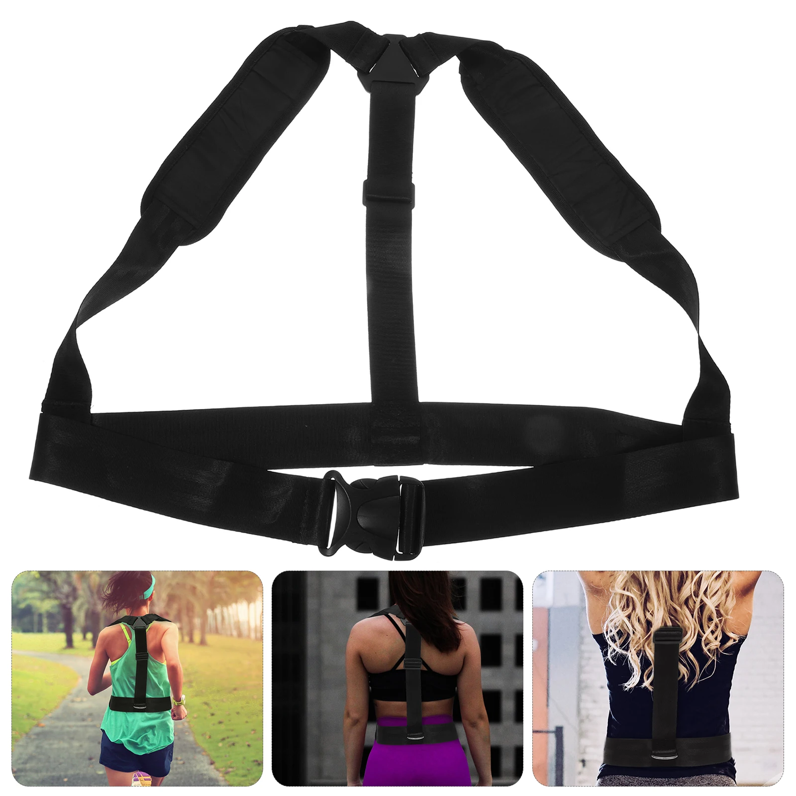 

Running Resistance Band Black Pull Belt for Training Tension Weighting Exercise Strap Adjustable Size Sports Fitness Equipment