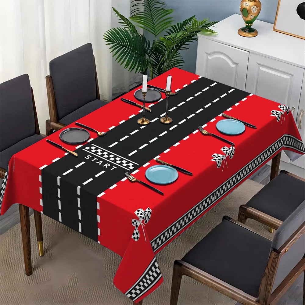 -1pc Attractive Pattern Tablecloth Square Tablecloth Kitchen Dining Tablecloth Household Festival Usezyc