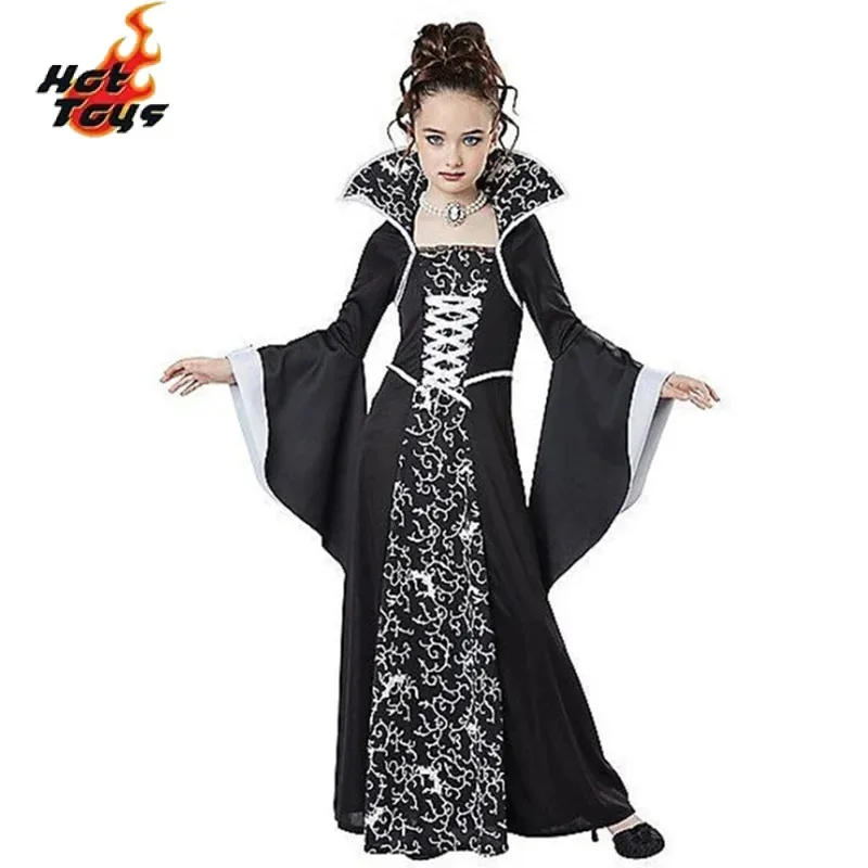 

Halloween cosplay witch costume for kids girls disfrez carnival dress up party Mujer CHILDREN'S performance clothing