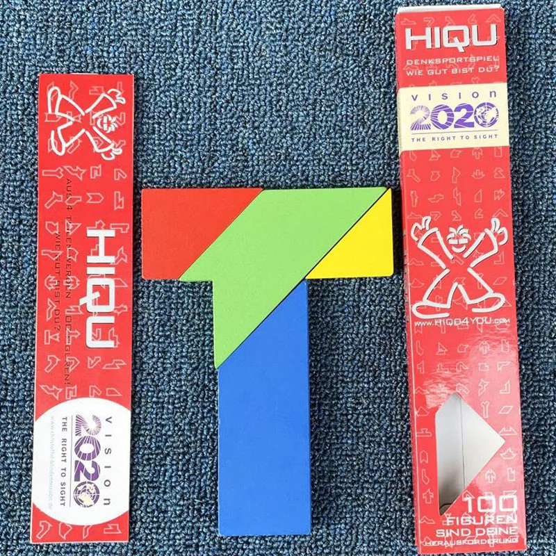 

New Stitch Wooden Tangram Puzzle Montessori Geometric Pattern Stress Relief Family Interaction Educational Toys for Children